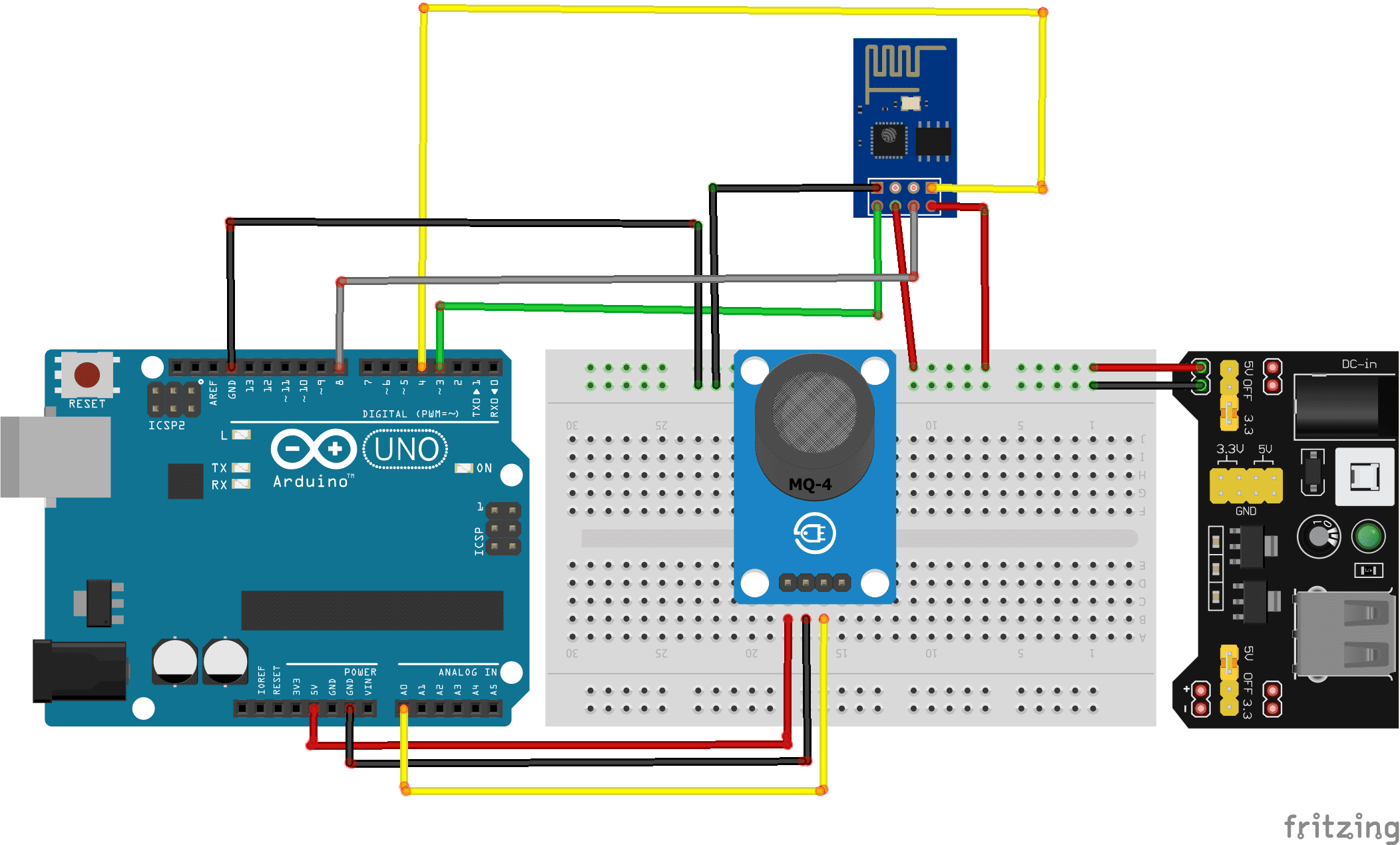 Comment utiliser le capteur de Gaz et de fumée MQ-5 avec Arduino