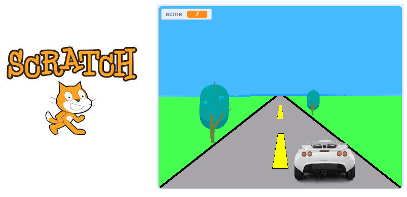 Jeu de voiture avec Scratch