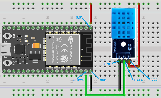 Module de développement capteur température humidité de sol Wifi et  Bluetooth ESP32 DHT11 CP2104